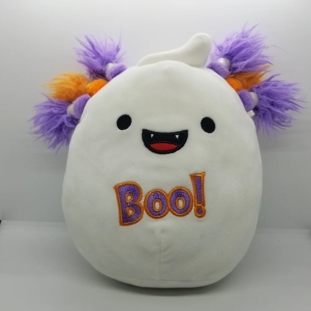 Squishmallows Grace the Ghost with purple and orange hair BOO! 8